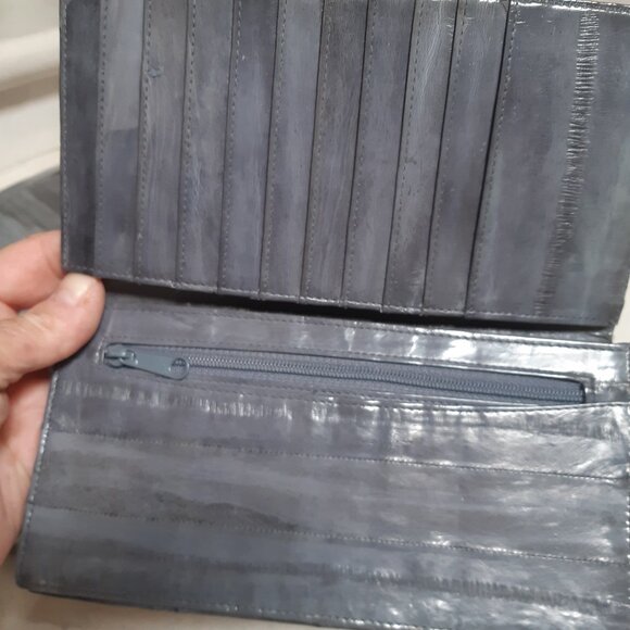 Genuine Eelskin shoulder purse and wallet (Sold as set) - Picture 3 of 15